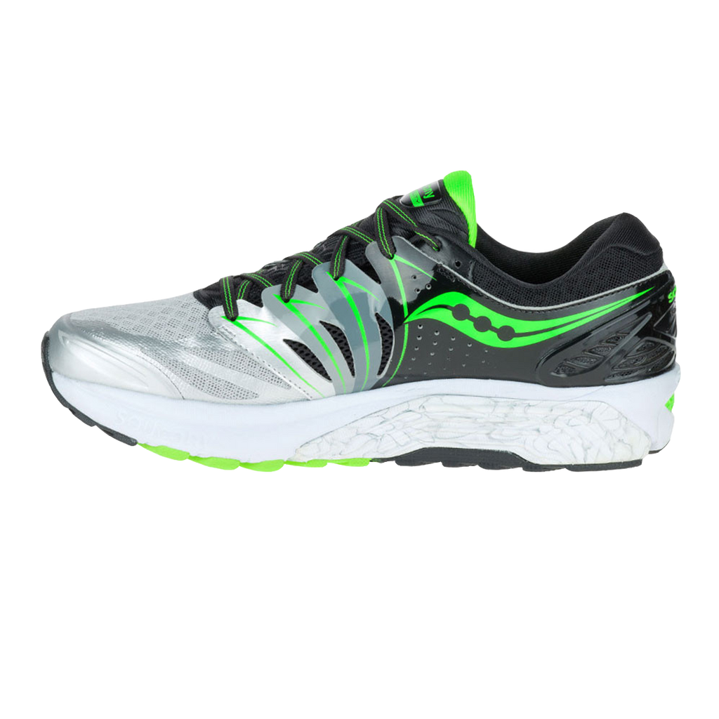 saucony iso 2 silver & green