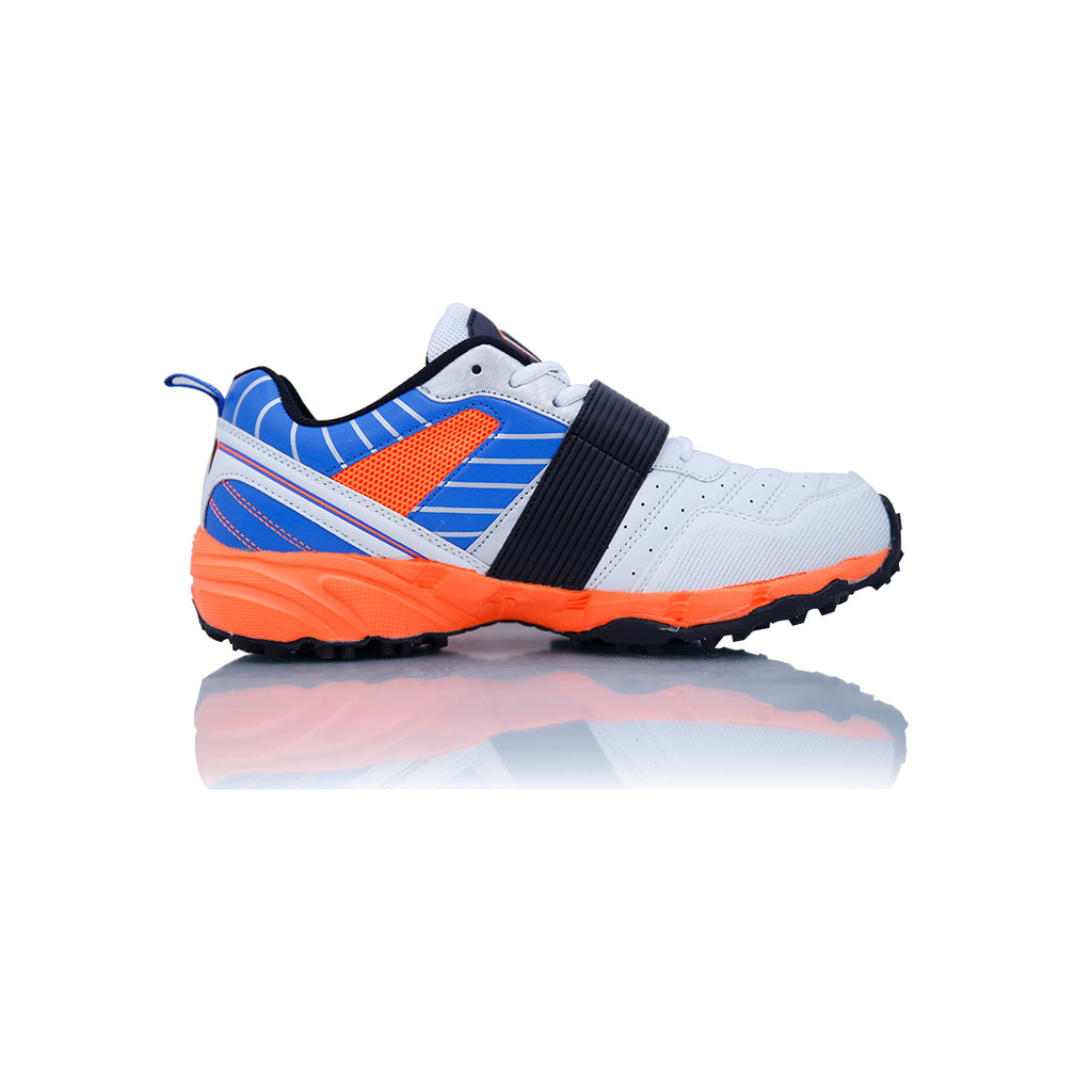 BS Cricket Shoes Rock Star (Orange,Blue and White)